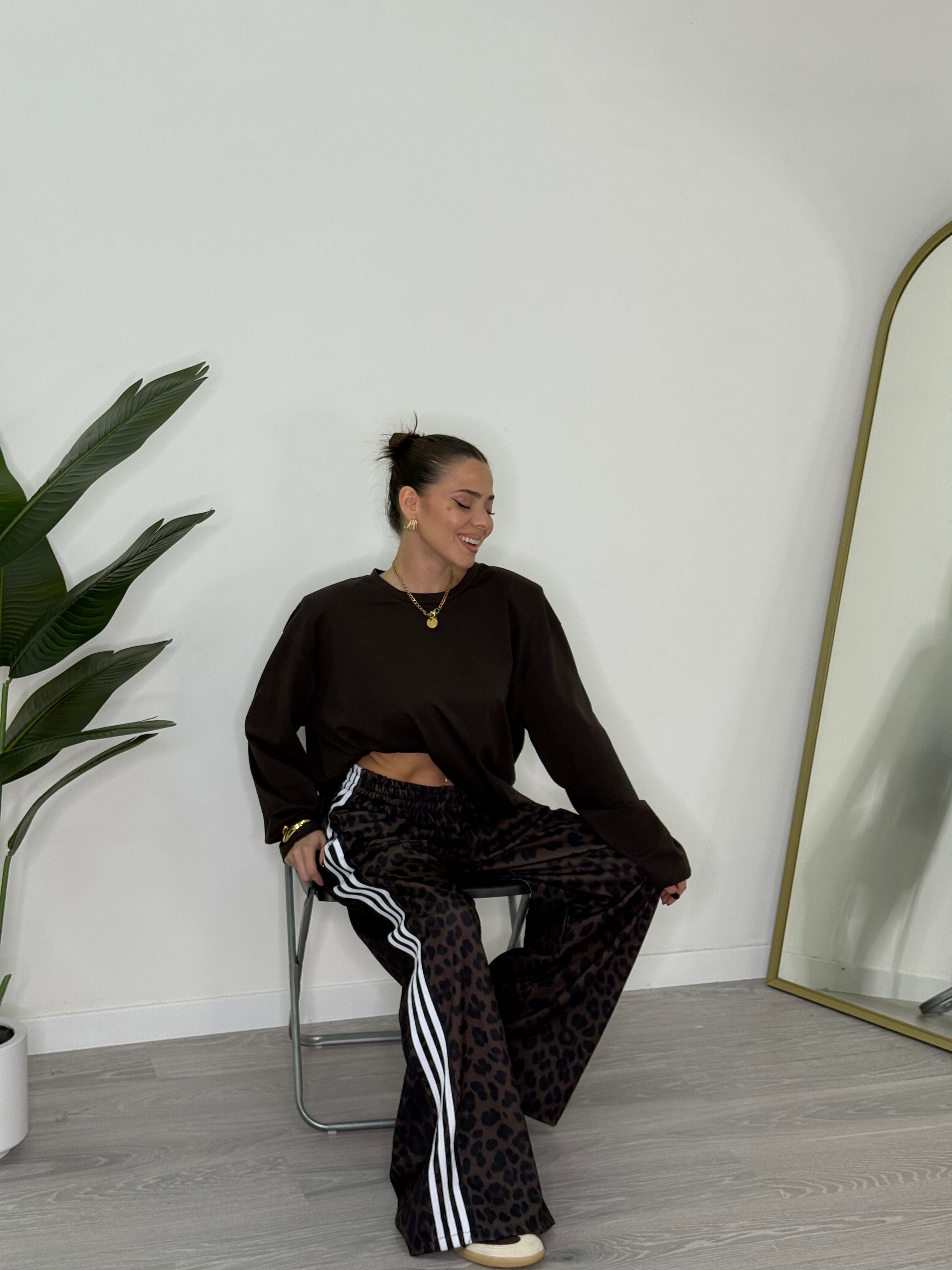 Leona | Ležérní kalhoty s leopardím vzorem