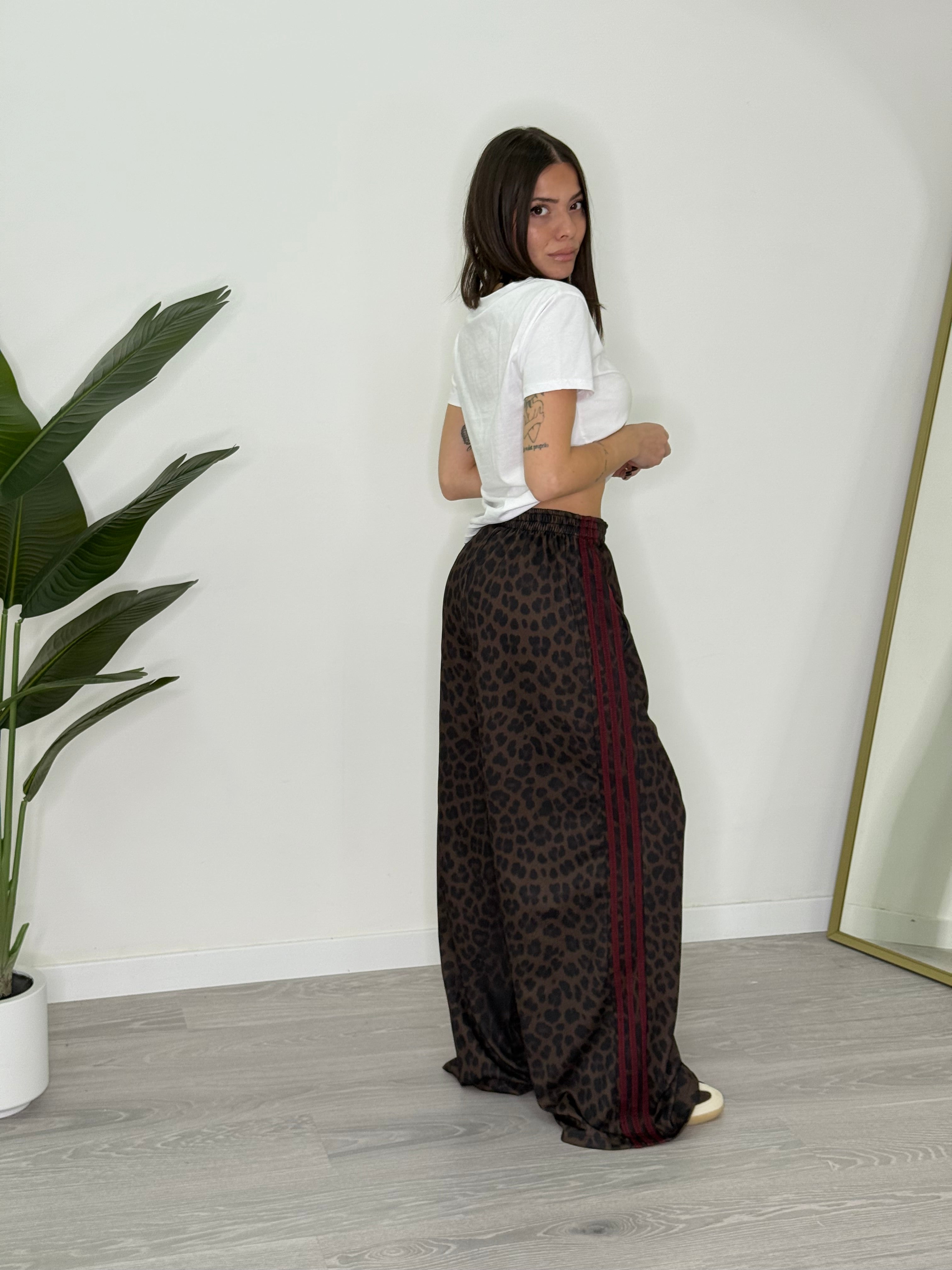 Leona | Ležérní kalhoty s leopardím vzorem