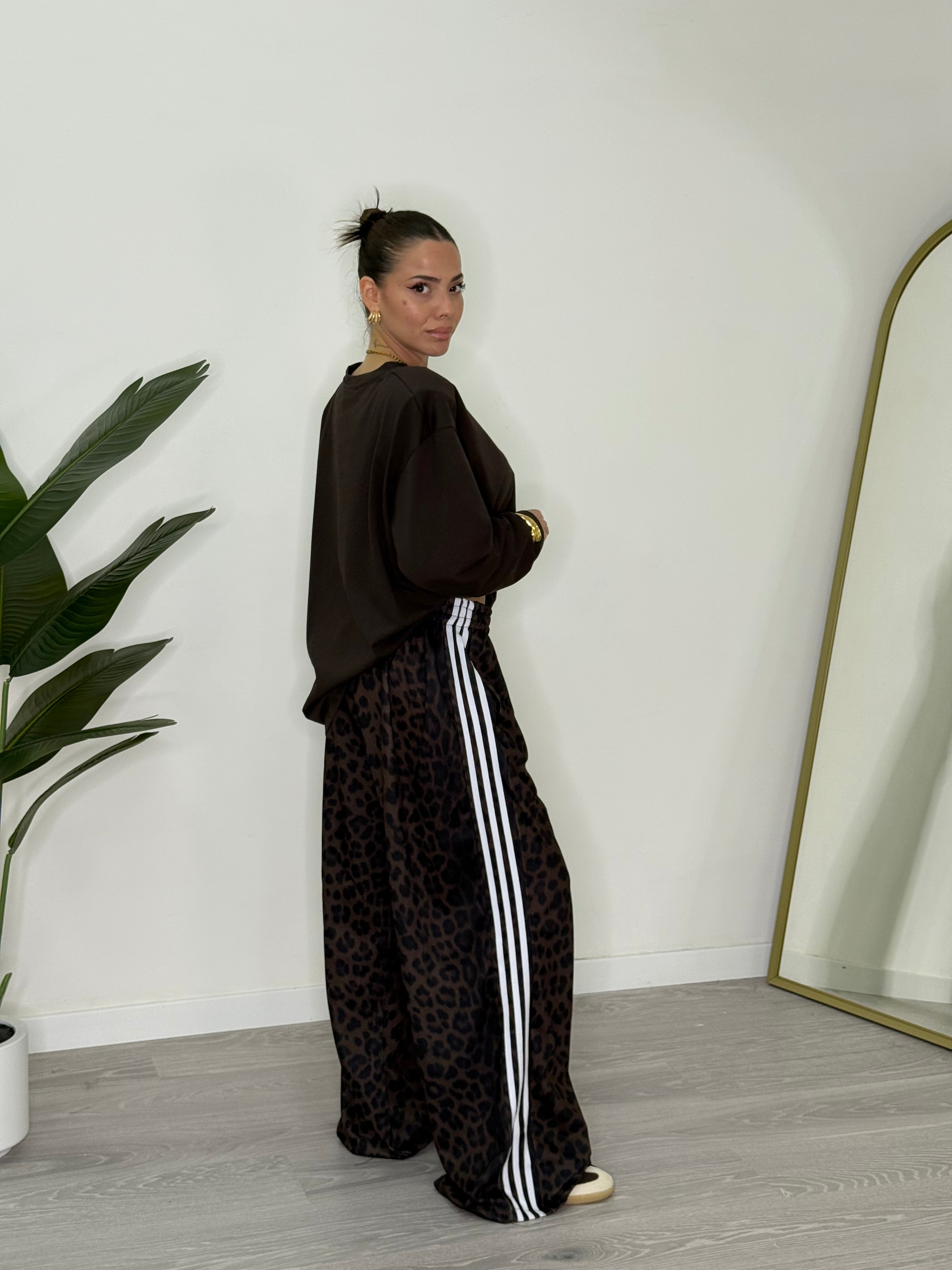 Leona | Ležérní kalhoty s leopardím vzorem