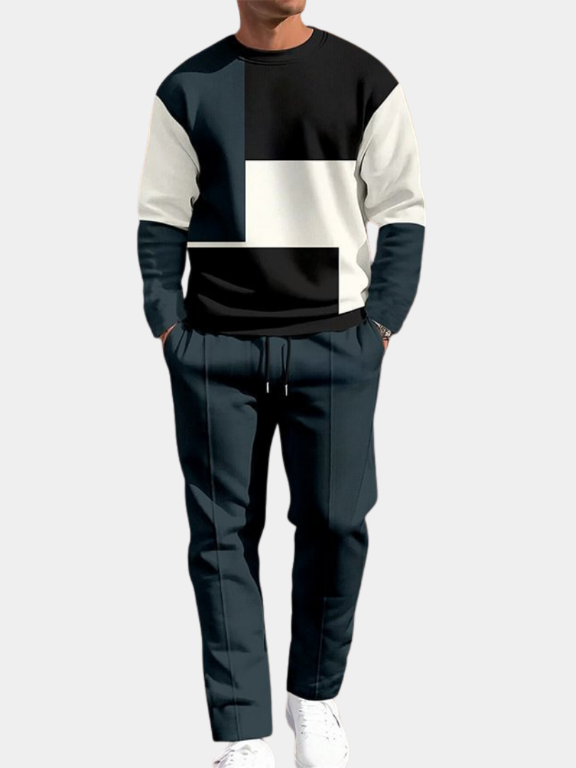Pánská Souprava – Moderní Kontrastní Styl