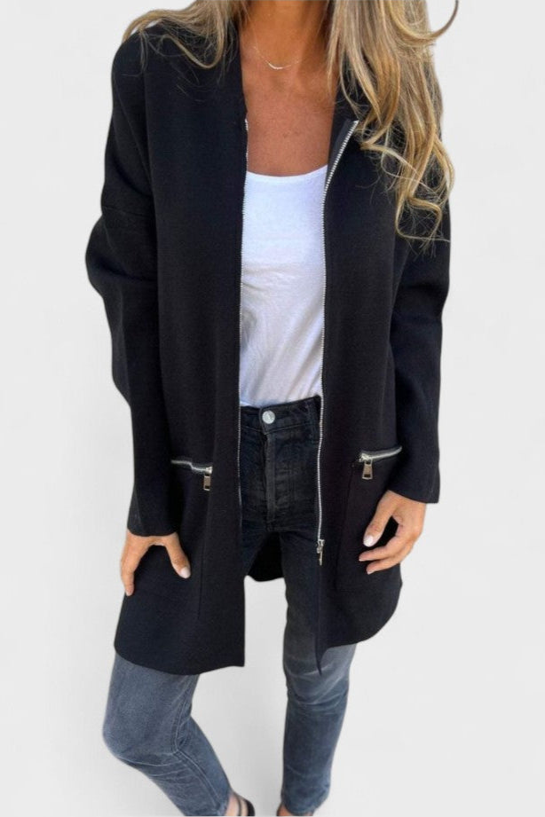 Veslina™ | Stylový Zip Svetřík