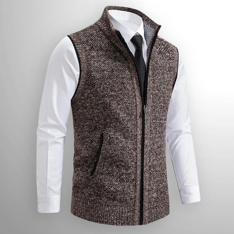 Pánská vesta Harrison– elegantní gilet se zipem