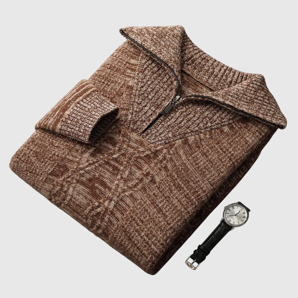 Libuše- Camisola s zipem Taranto Merino Wool