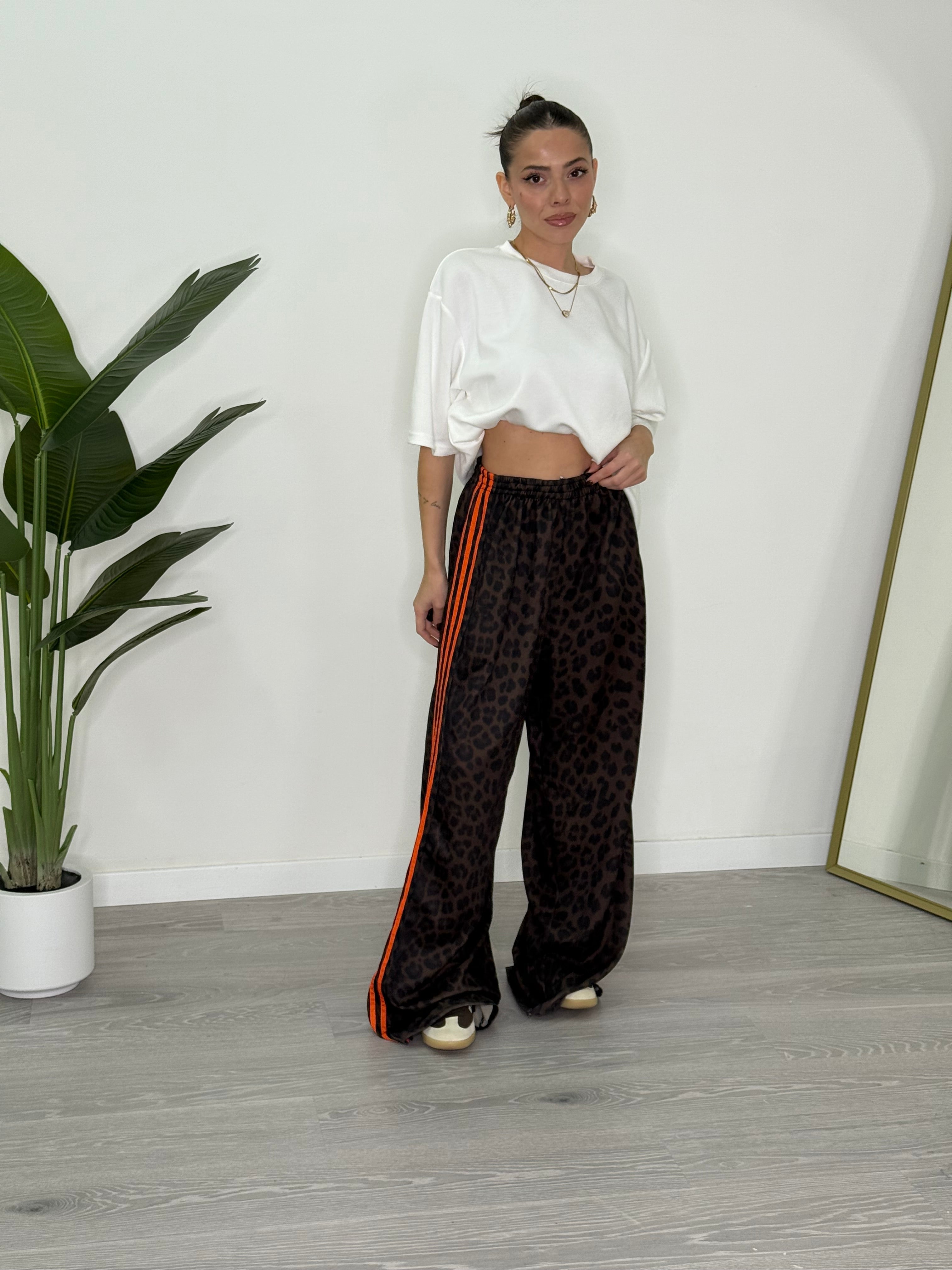 Leona | Ležérní kalhoty s leopardím vzorem