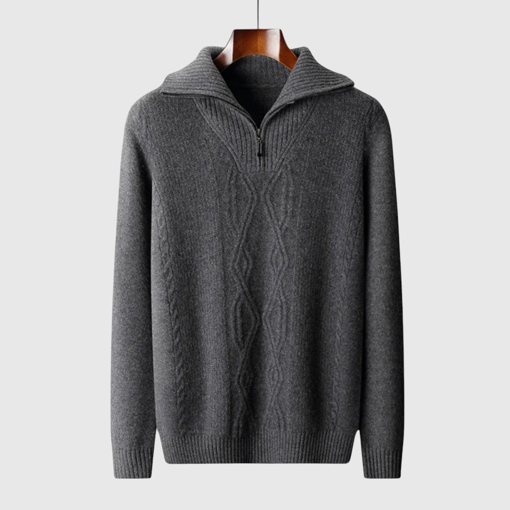 Libuše- Camisola s zipem Taranto Merino Wool