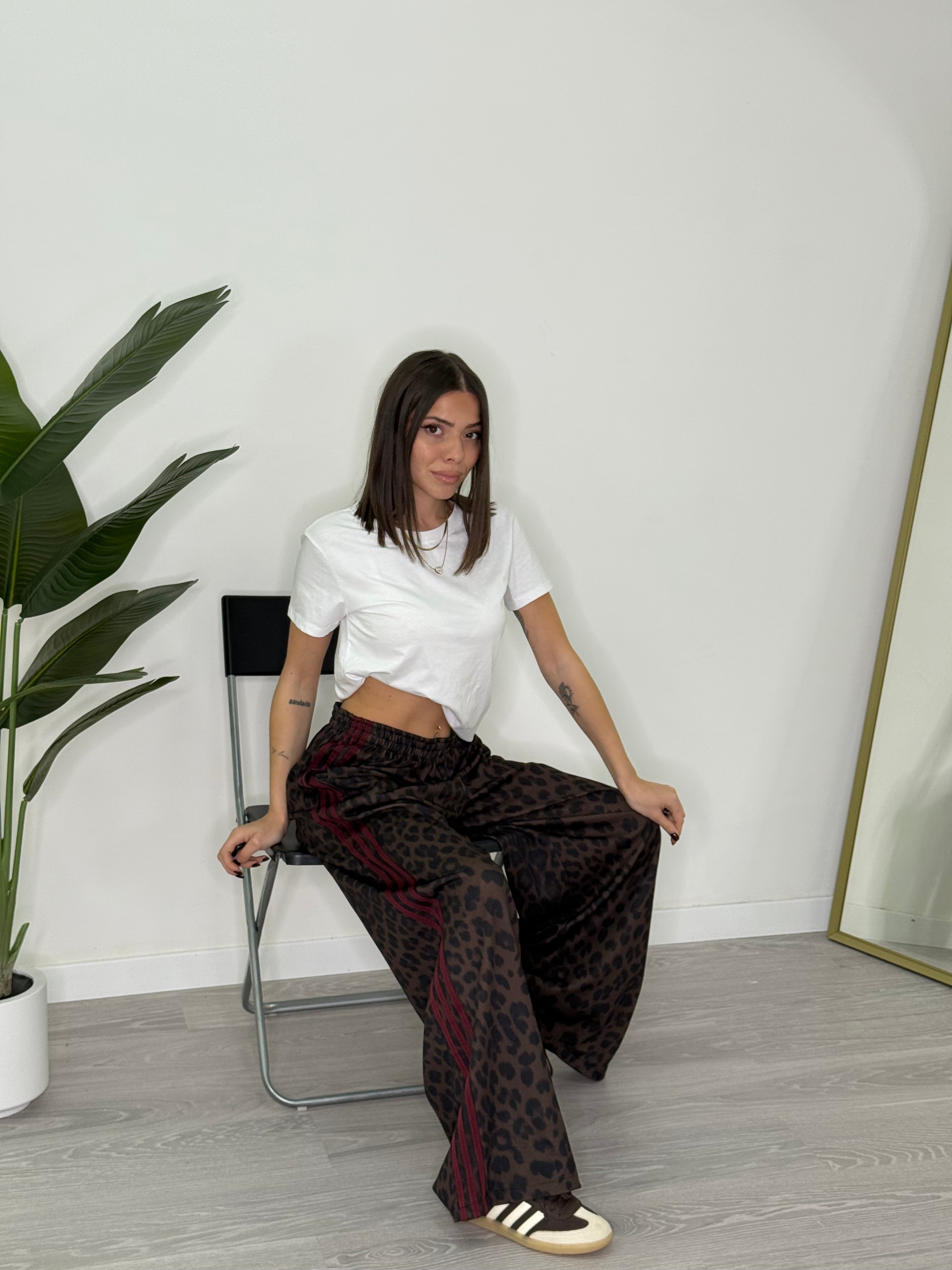 Leona | Ležérní kalhoty s leopardím vzorem