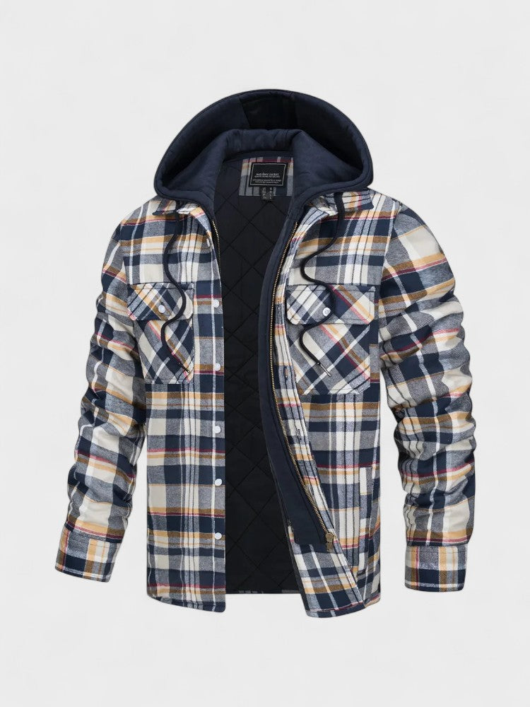 Bjorn | Zateplená flanelová bunda s kapucí