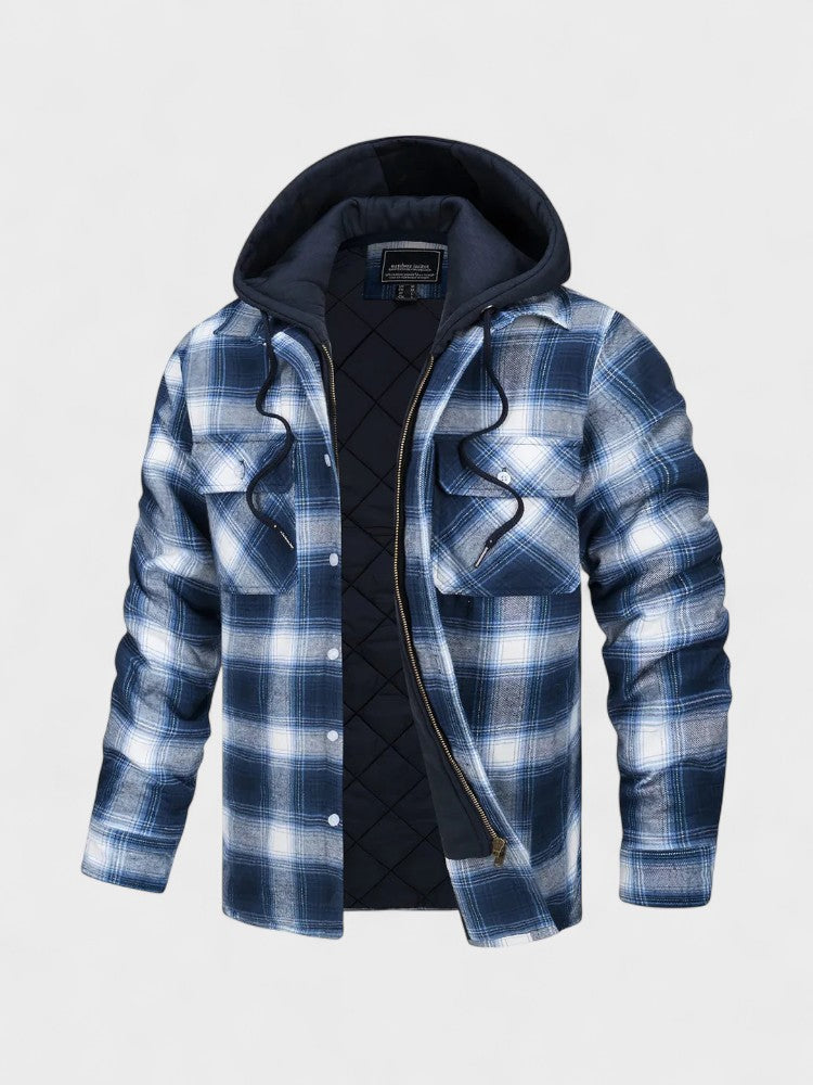 Bjorn | Zateplená flanelová bunda s kapucí