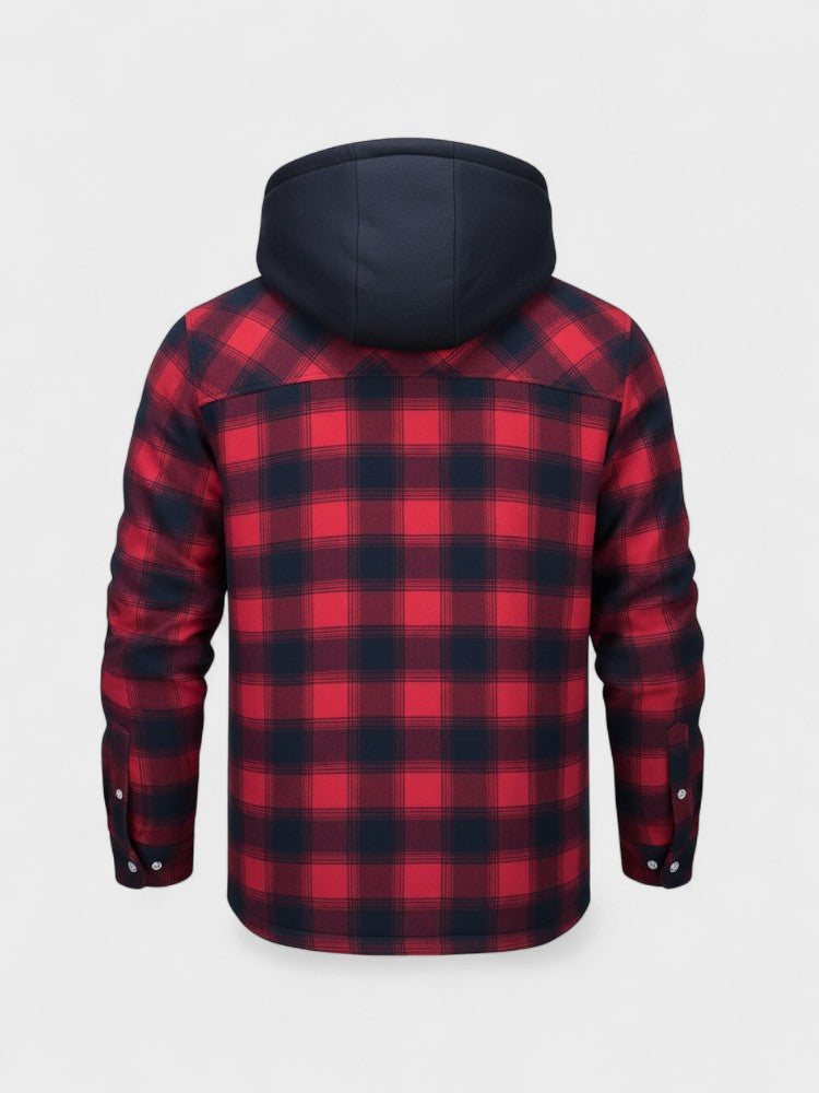 Bjorn | Zateplená flanelová bunda s kapucí