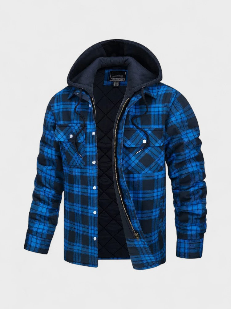 Bjorn | Zateplená flanelová bunda s kapucí