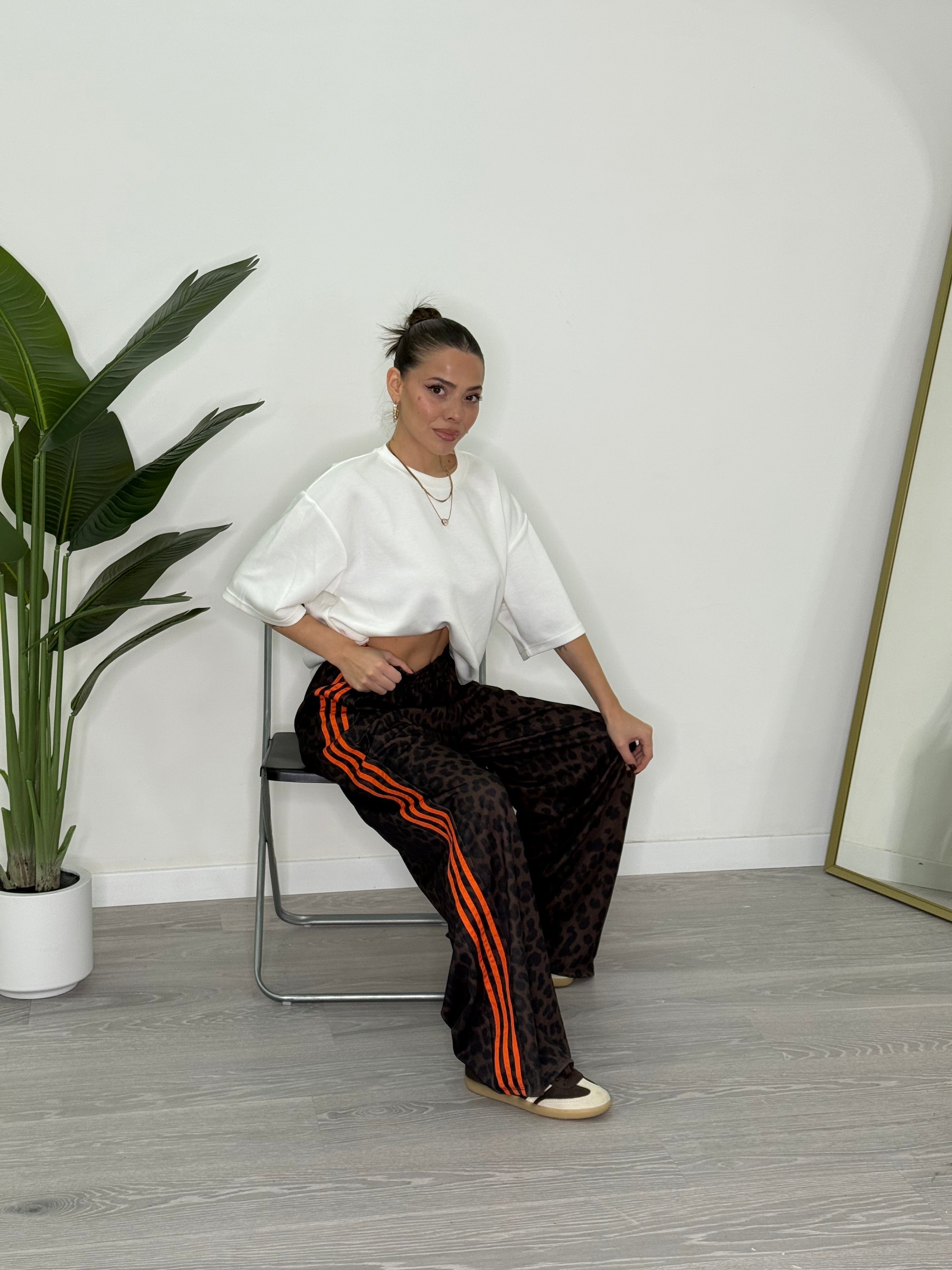 Leona | Ležérní kalhoty s leopardím vzorem