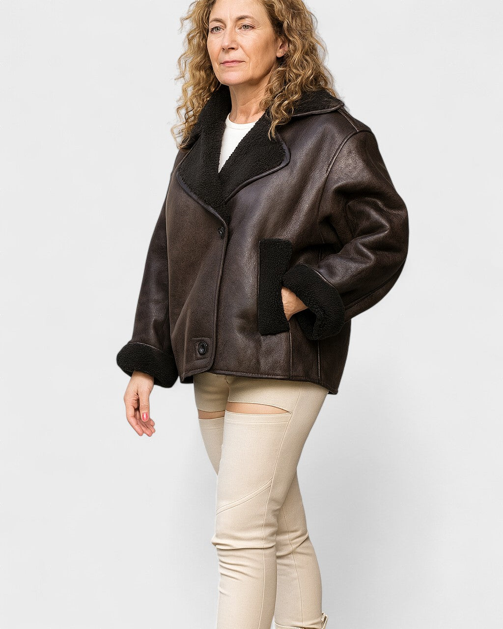Isabelle™ Dámská Kožená Bunda