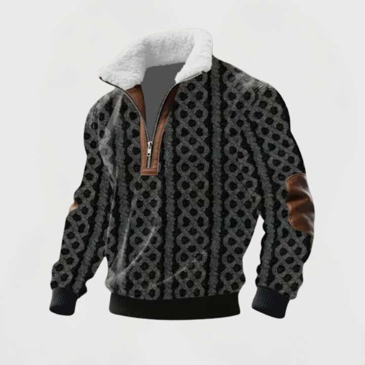 Alvian™ | Pánský svetr-rolák s fleecovou podšívkou